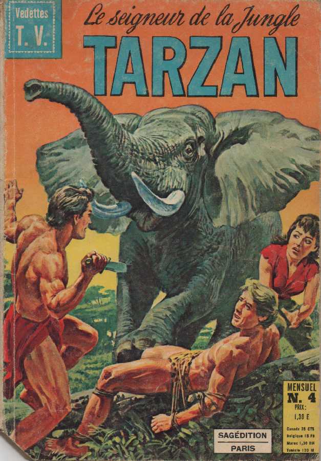 Une Couverture de la Srie Tarzan Vedettes Tv